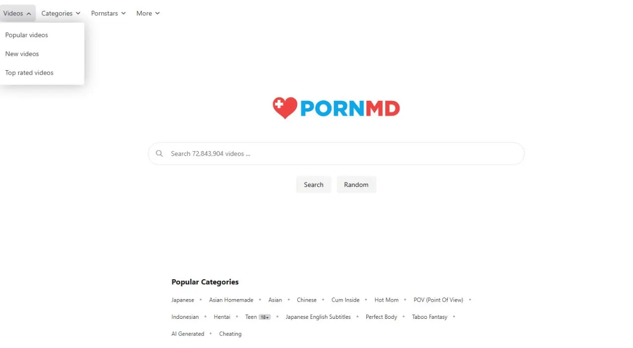 pornmd 站点截图