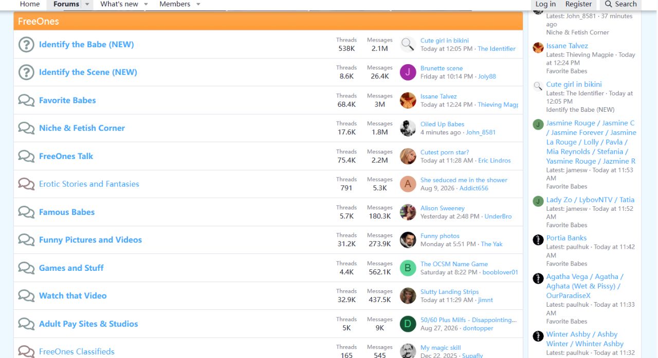 FreeOnes Board